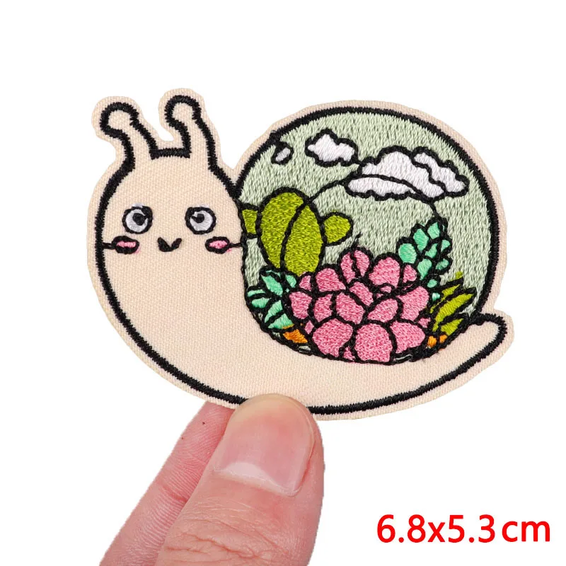 Parche bonito de Animal PEQUEÑO, parches bordados de dibujos animados para ropa, parche de erizo de gato DIY, parches para planchar para ropa, pegatinas para coser - imagen 4