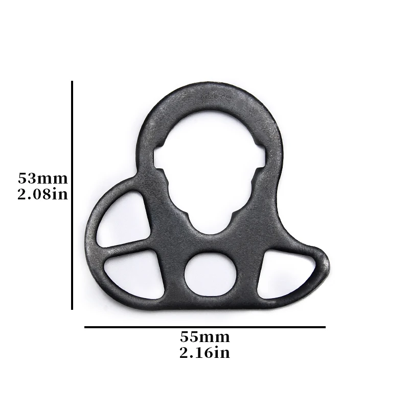 AEG QD-hebilla de correa de Metal, anillo redondo de mariposa, eslinga GBB Heart Troy, hebilla de correa, equipo táctico, accesorio de pistola de juguete Airsoft - imagen 3