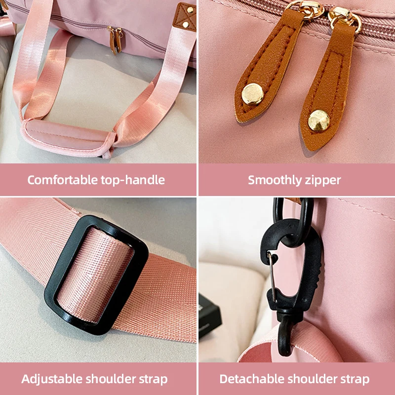 Bolsa de Fitness para Yoga para mujer, bolsas de tela Oxford de gran capacidad, portátil, para entrenamiento de gimnasia al aire libre, deporte, viaje, Camping - imagen 4