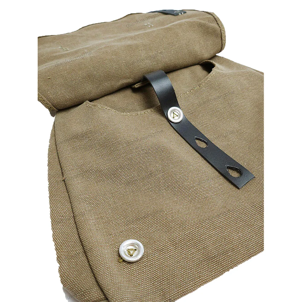 Bolsa táctica de lona verde gris alemana WWII para raciones - imagen 5