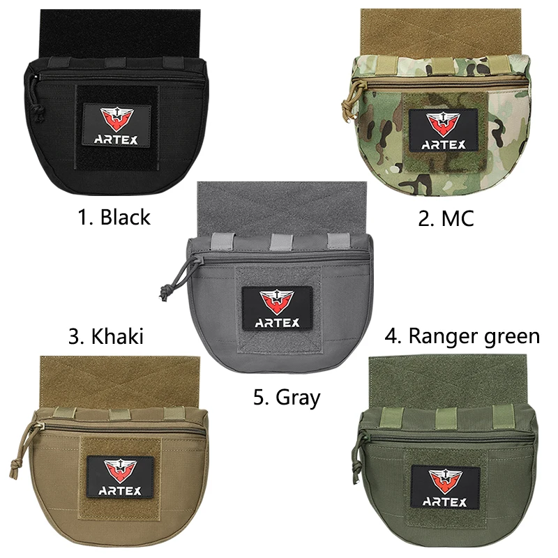 Bolsa táctica de caída, bolsa de utilidad para exteriores, bolsa colgante táctica de nailon 1000D, bolsa para el vientre, bolsa de basura médica Abdominal - imagen 4