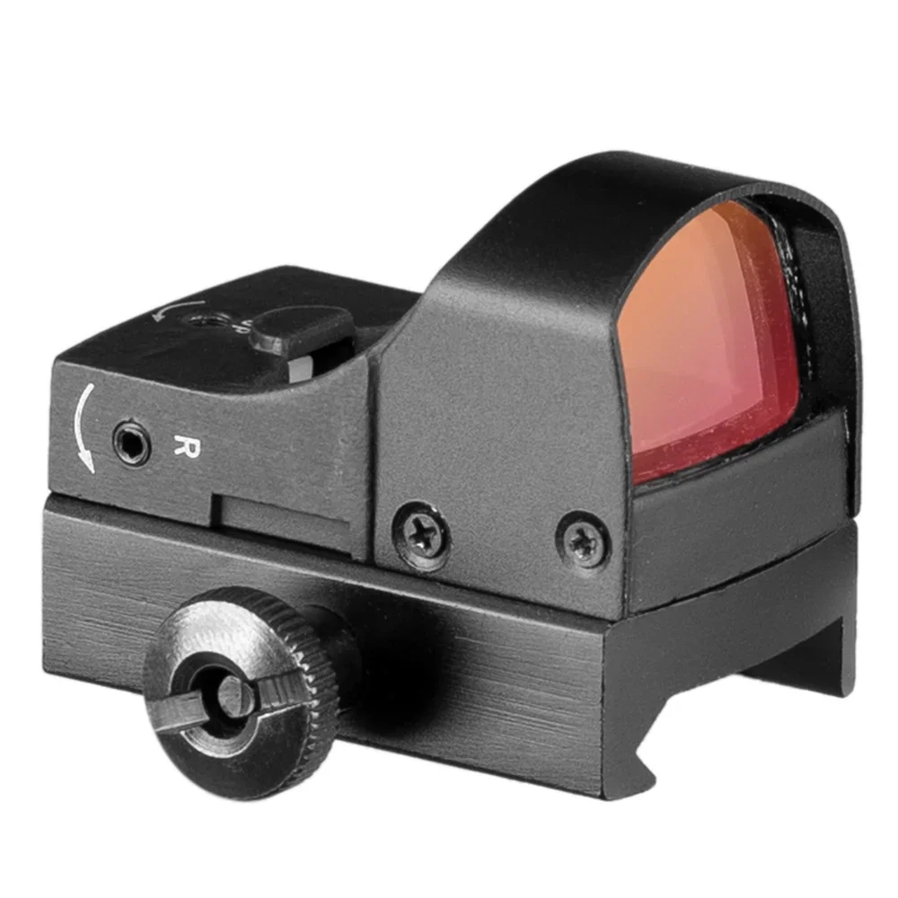 Mira telescópica para Rifle de punto rojo, Mini táctica, compacta, holográfica, brillo ajustable, reflejo, mira de caza de punto rojo - imagen 3