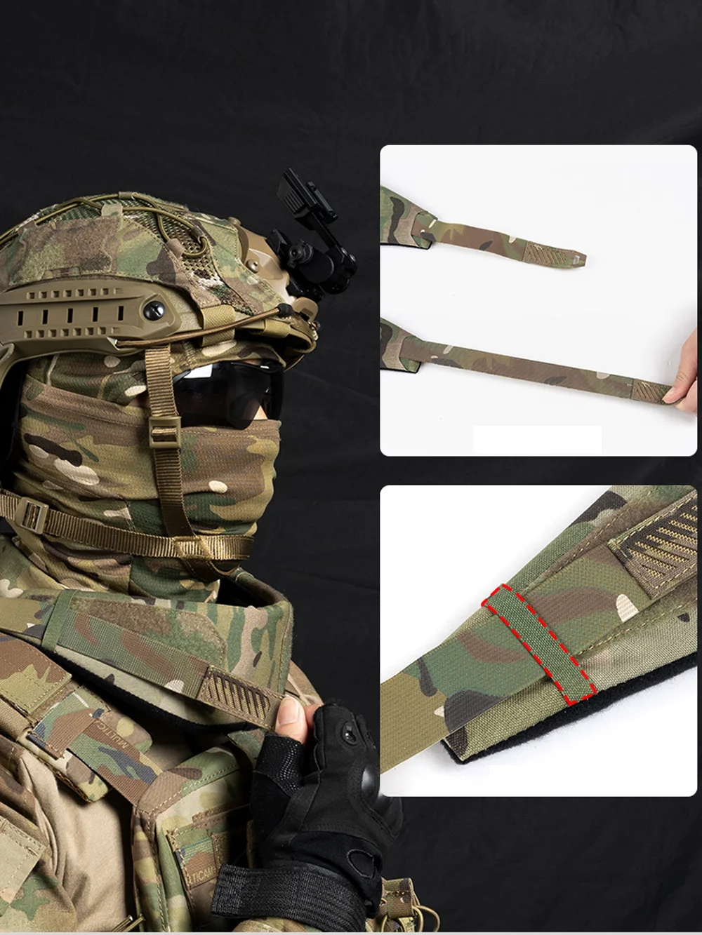 Chaleco táctico Universal, Protector de cuello, armadura Compatible con JPC FCSK 6094 CPC - imagen 4