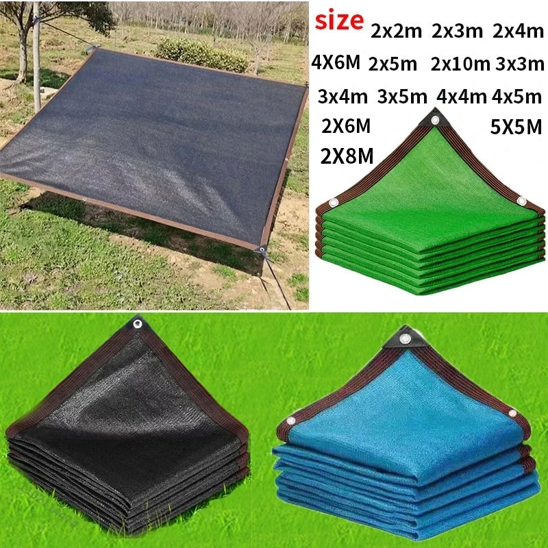 Red de sombreado anti-UV HDPE para exteriores, 12 Pines, 90% de tasa de sombreado, pérgola para coche, garaje, cobertizo de lluvia, Red de sombreado negro - imagen 4