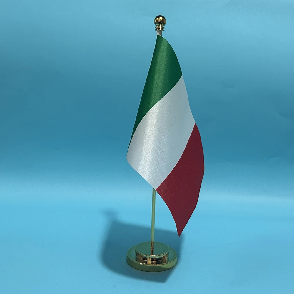 BANDERA SKY 14x21cm bandera de escritorio de oficina de poliéster bandera de Italia adornos de escritorio banderas - imagen 3