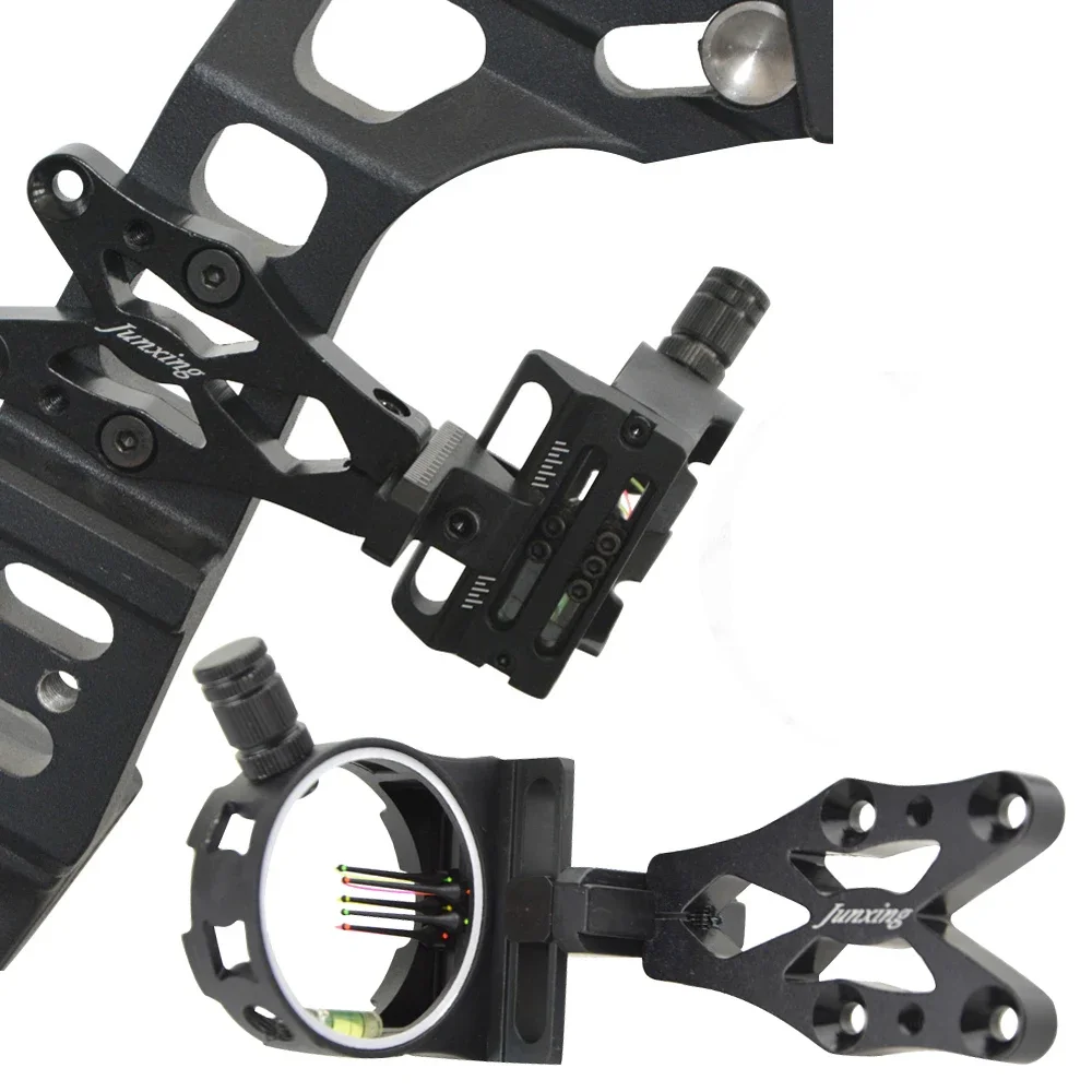 Mira de arco 5 pines aluminio CNC fibra óptica LH/RH - imagen 2