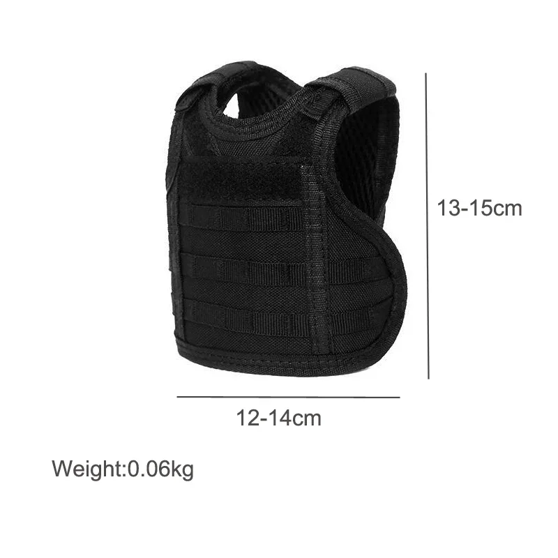 Chaleco táctico para cerveza, minichaleco Molle militar para caza, Enfriador de bebidas, botella de vino, correa de hombro ajustable - imagen 5