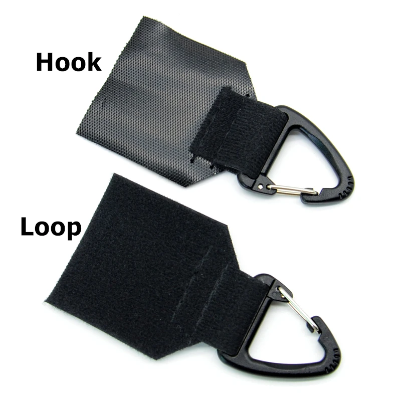 Hebilla de parches multifunción tácticos para exteriores con gancho, práctico anillo multiusos para colgar llaves para expansión DIY - imagen 2