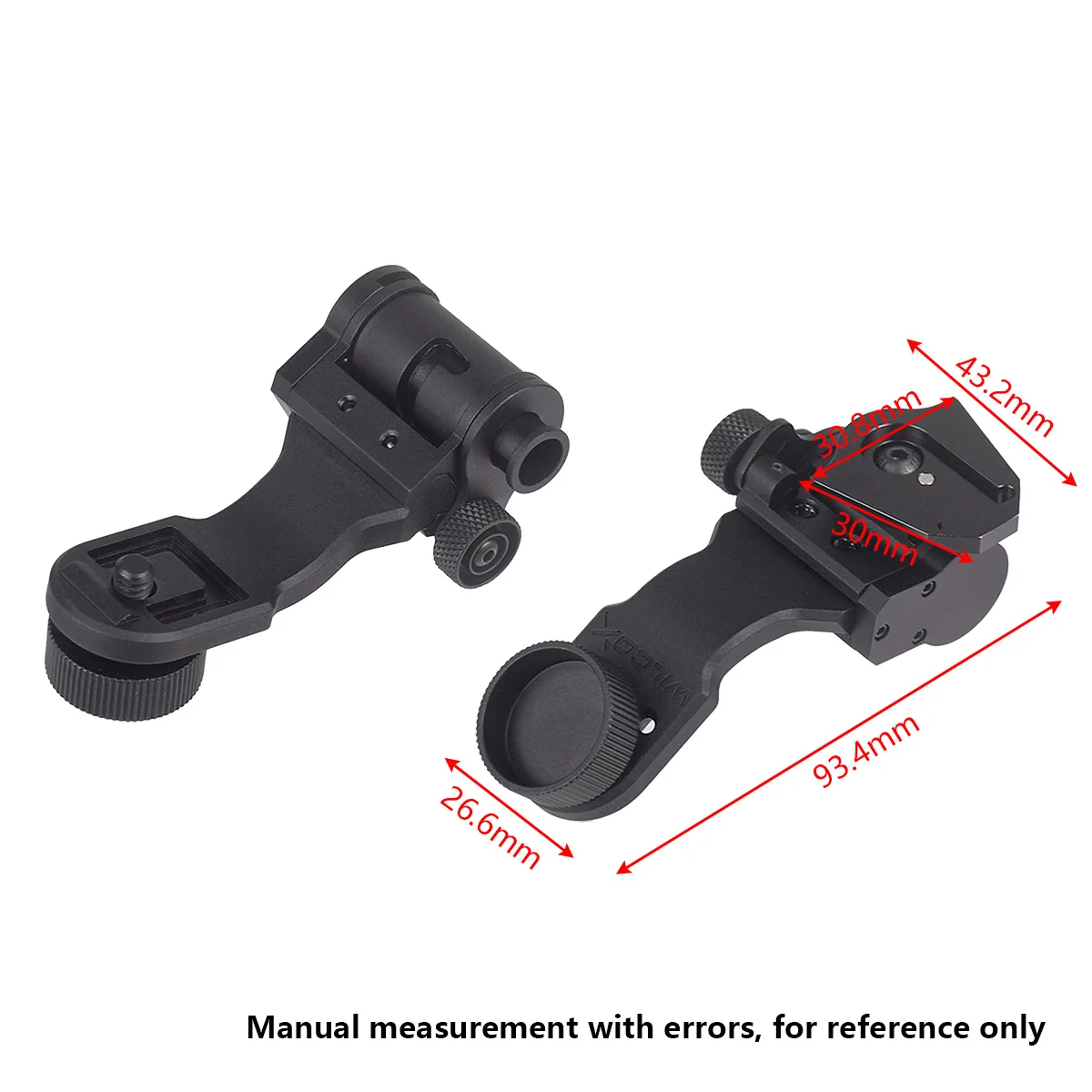 Wilcox J Arm NVG-Adaptador de soporte para casco, gafas de visión nocturna estándar PVS-14, compatibles con L4G24 L4 G24, accesorios tácticos de caza - imagen 5