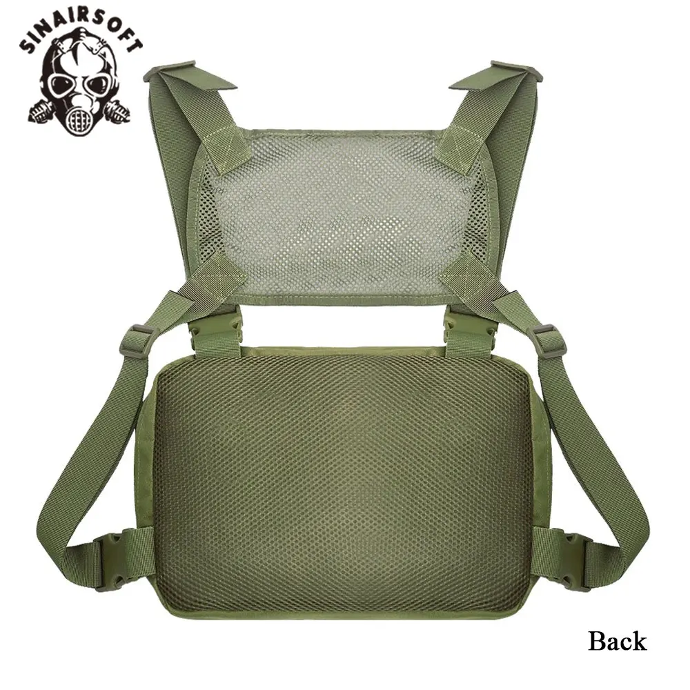 Riñonera táctica multifuncional, bolso bandolera impermeable para exteriores, chaleco de hombro, mochila para caza, senderismo EDC