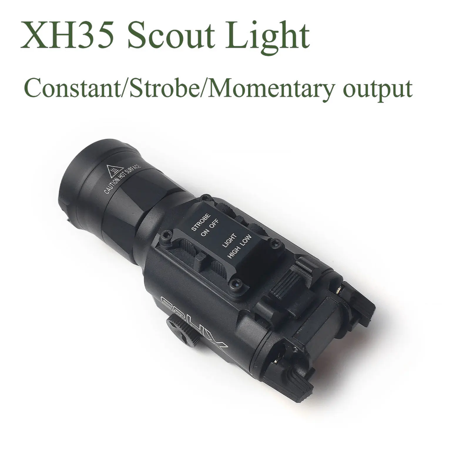 SOTAC-GEAR XH35 linterna 1000ML luz exploradora táctica ajuste de brillo apto para riel Picatinny de 20mm aleación de aluminio - imagen 2