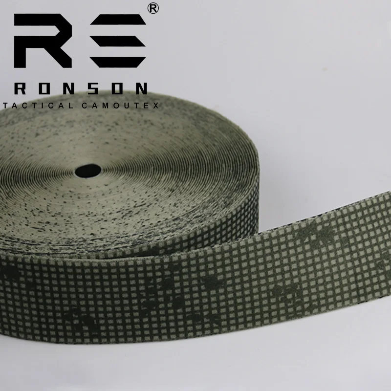 Correas de superficie de lana de camuflaje nocturno del desierto, ropa de caza, puños de manga, tiras de bucle, 10cm de ancho, 1M de longitud