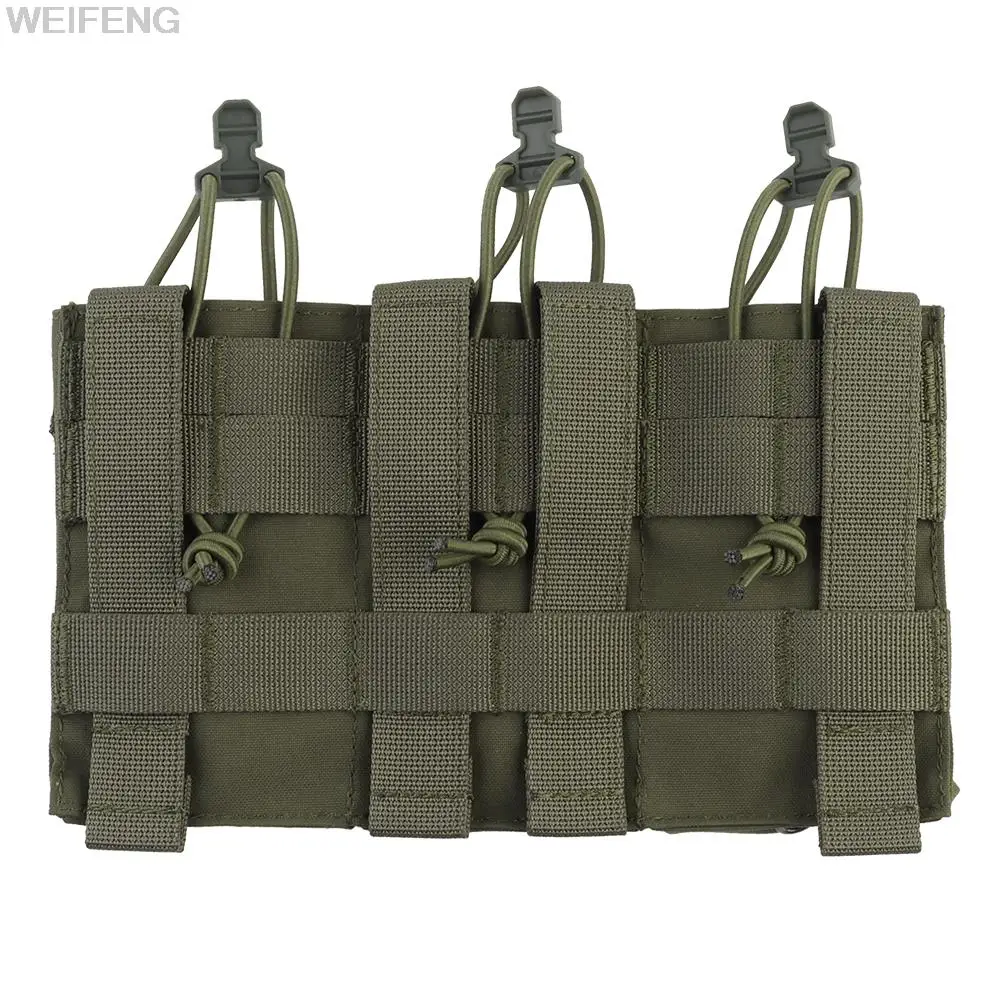 Bolsa táctica para Triple cargador de 5,56mm, sistema Molle M4, AR15, AK 47 Mag, soporte Universal para cartucho, accesorios de caza - imagen 3
