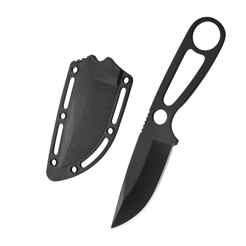 Cuchillo para el cuello, cuchillo para herramientas EDC, mini cuchillo colgante, cuchillo para exteriores, cuchillo de autodefensa, cuchillo recto para supervivencia, cuchillo para colgar el cuello - imagen 5