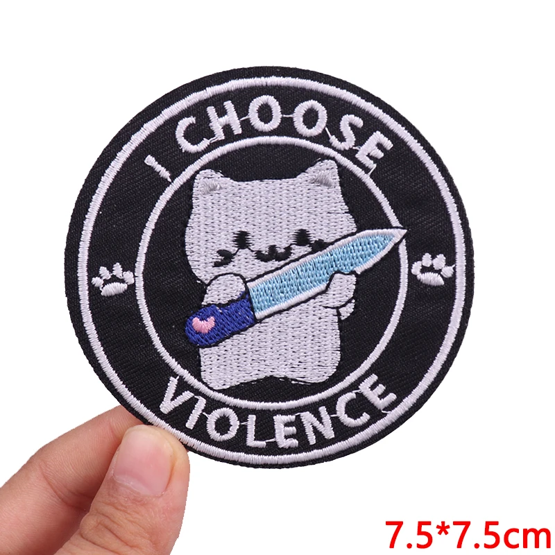 Parches divertidos de pato, sombreros, bolsos, parche bordado para coser, parches DIY de animales de dibujos animados para planchar para ropa, pegatinas bordadas de rana y gato - imagen 4