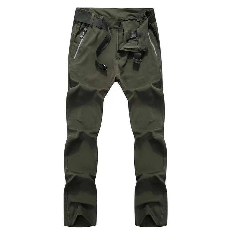 Pantalones elásticos de secado rápido para hombre, finos, para senderismo, senderismo, pesca, acampada, escalada, exterior, ciclismo, temporada de calor, Verano - imagen 4