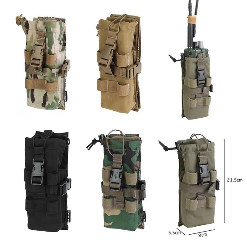 PRC-152 táctico Universal para exteriores, bolsa de Radio, walkie-talkie, paquete Molle AVS, chaleco, bolsa lateral