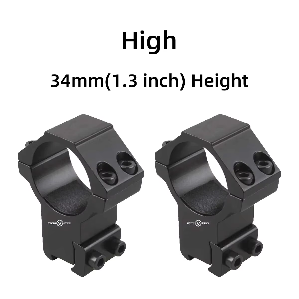 Vector Optics monturas Dovetail para riel con rosca y tope metálico - imagen 4