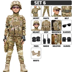 Conjunto camuflaje entrenamiento táctico niño – Forces especiales