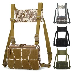 Bolsa táctica de camuflaje para colgar en el pecho, chaleco de liberación rápida, paquete de accesorios para exteriores AVA333