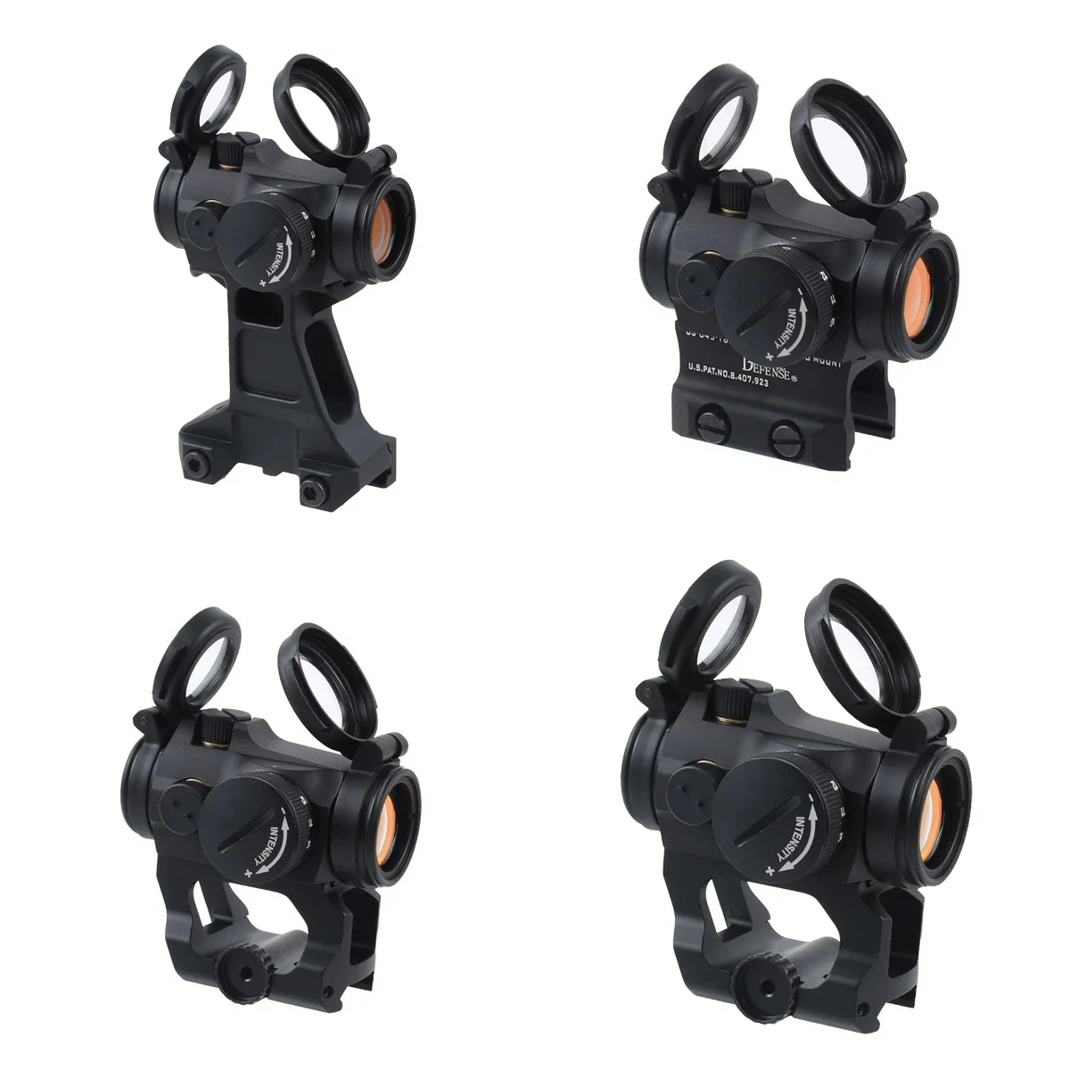 Soporte vertical táctico 2MOA mira de punto rojo 1x22mm óptica de mira réflex punto rojo T02 T01 alcance con soporte elevador 1,54/1,81/1,93/2,4 - imagen 5