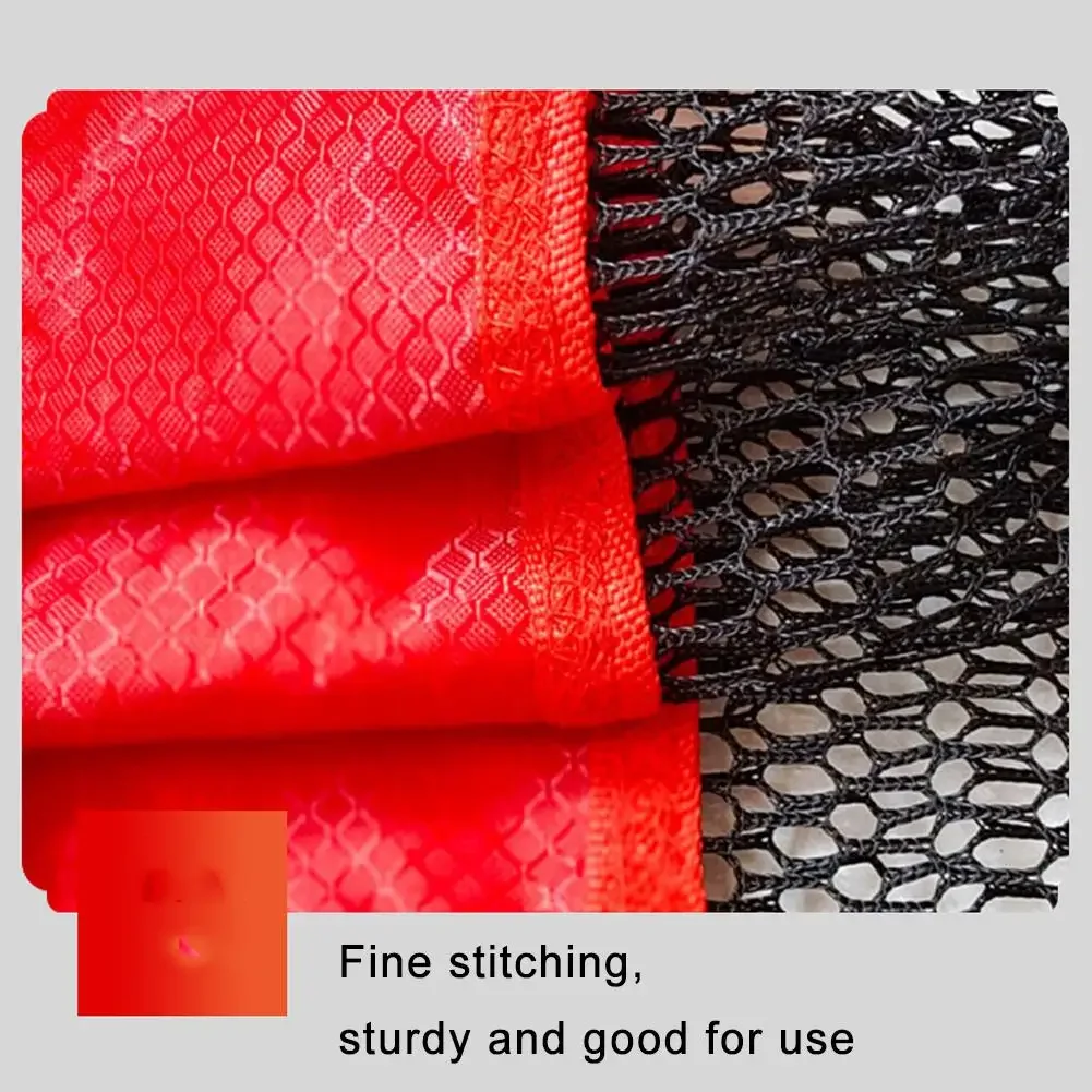 Bolsa de red plegable para peces, trampa flotante de nailon, monofilamento, paquete de pesca, pesca en la boca, enmalle pequeño, accesorios de red de malla gruesa E2Q3 - imagen 4