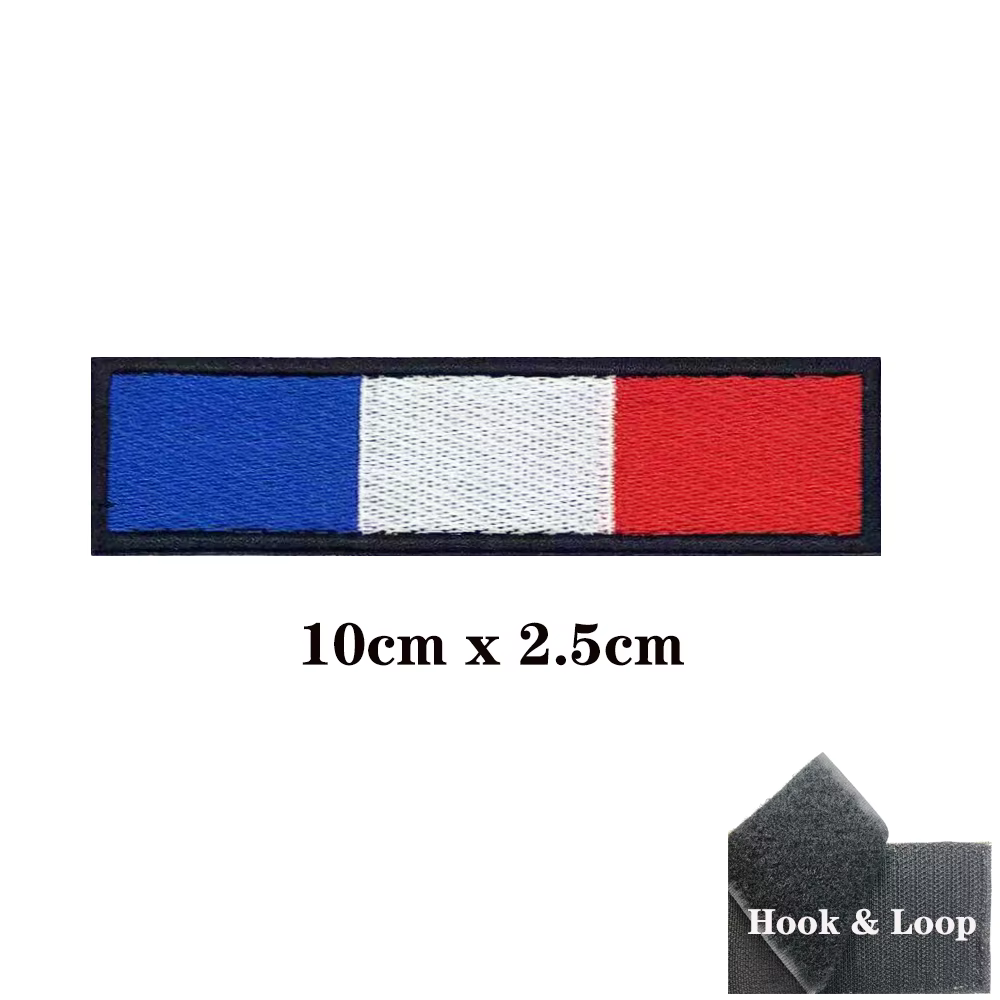 Brazalete Francia velcro bordado militar - imagen 4