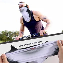 Bufanda tubular multifunción 3D para exterior y deporte al aire libre