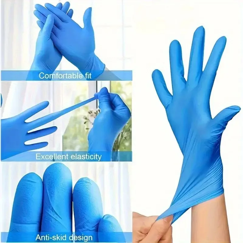Guantes de cocina desechables de látex de nitrilo, vajilla de lavado negra, tareas domésticas, industria del coche, jardinería, cuidado de mascotas, herramientas de cocina - imagen 3