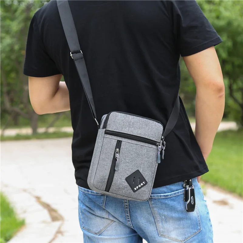 Lawaia-Bolsos de mensajero para hombre, bandoleras cruzadas, mochila pequeña para el trabajo, negocios, impermeable, Oxford, monedero - imagen 3