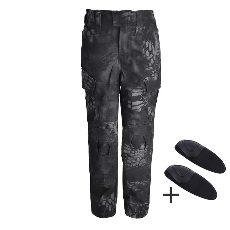 Black python pants