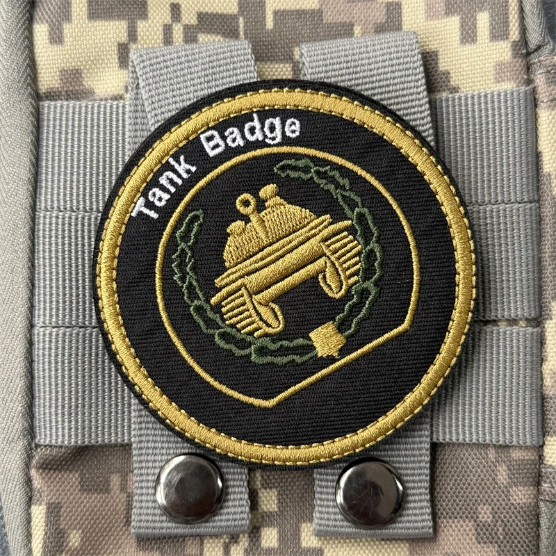"Tank Troops" parche bordado insignia de moral táctica gancho y bucle mochila ropa accesorios decorativos pegatina brazalete - imagen 3