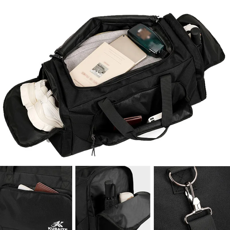 Bolsa de Yoga para Fitness con bolsillo para zapatos, bolsa de viaje para equipaje de corta distancia, bolsos de hombro, bolso grande para viaje al aire libre, bolso de negocios - imagen 4