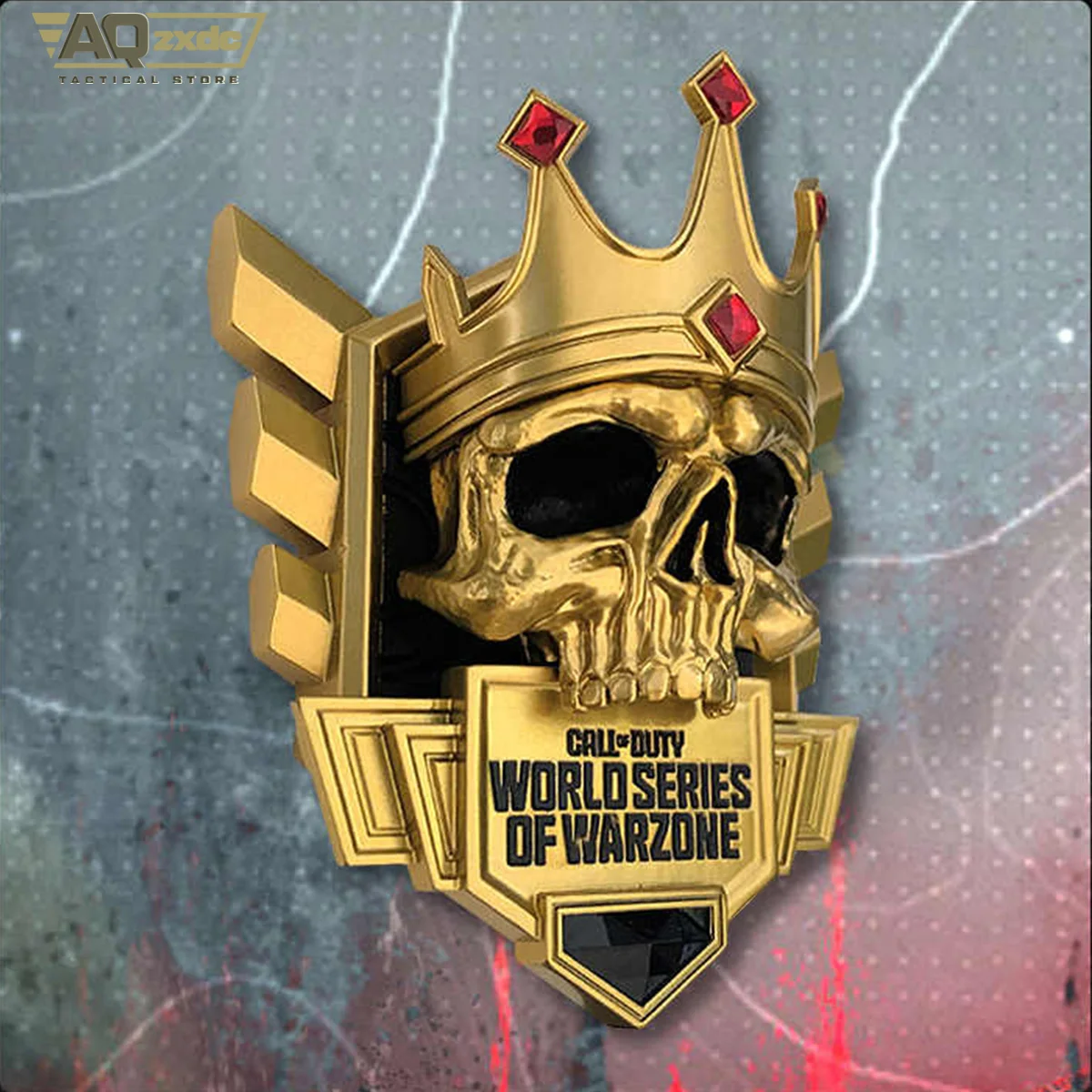 AQzxdc Crown Skull Oendant MW 2 Call of Duty COD Black Ops 6 Season Rank TOP 250 Crown Skull Model Peripheral Magnetic Pendant - imagen 4