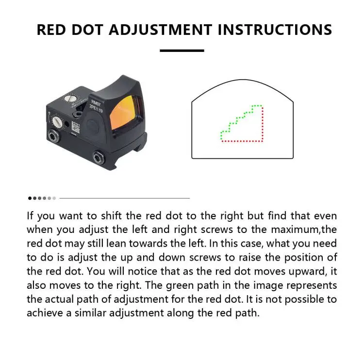 Mini RMR táctico plegable abatible hacia arriba, mira de punto rojo, colimador, pistola, Rifle, mira réflex para Glock MOS, óptica de caza - imagen 5