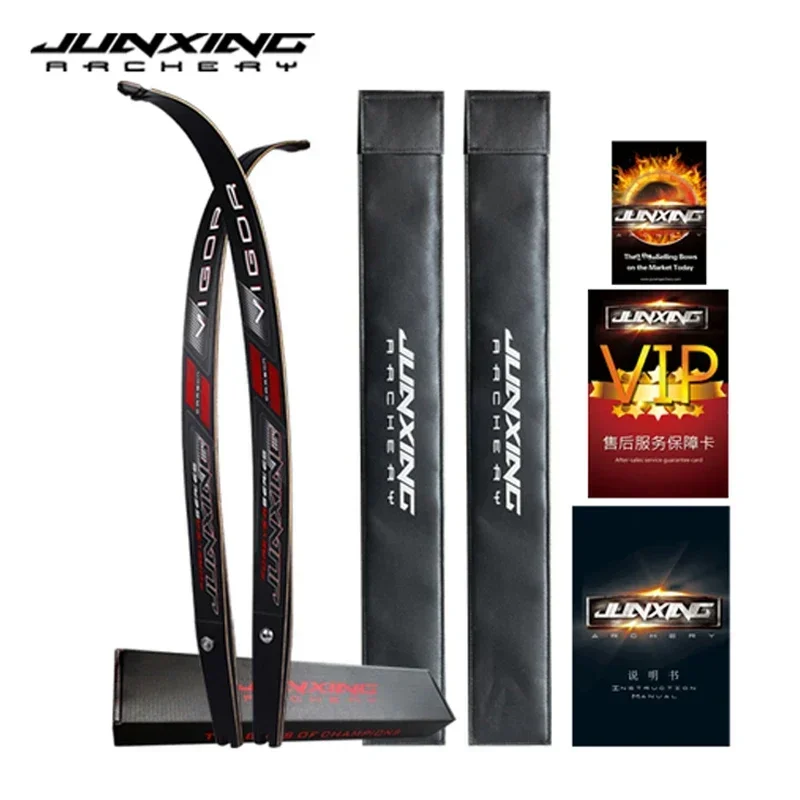 JUNXING-Arco recurvo H8 para tiro de caza RH, 20-40 libras, 68 ", 25", Riser F, interfaz dividida, desmontable, competitivo - imagen 5