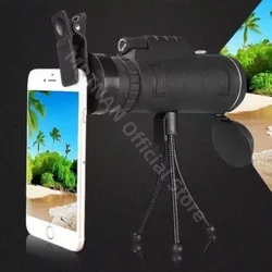 Binoculares potentes HD con Zoom militar, telescopio profesional portátil de largo alcance, Monocular de baja visión nocturna para caza, 40x60