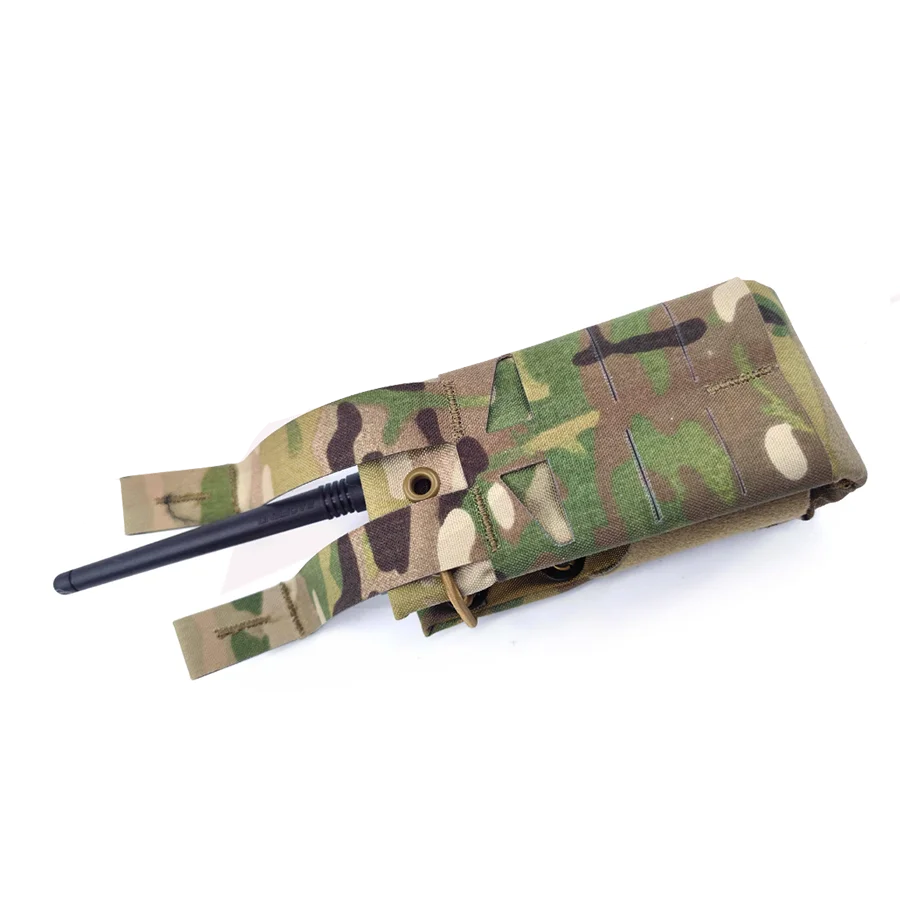 Bolsa de Radio para Walkie Talkie, chaleco táctico Molle, accesorios de salida lateral para UV-5R, UV-82 y UV-9R - imagen 5