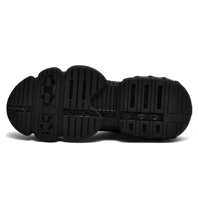 HIKEUP Botas de trabajo con punta de acero para hombre, zapatos de seguridad antideslizantes a prueba de pinchazos para construcción, zapatos de trabajo industriales aprobados por OSHA - imagen 2