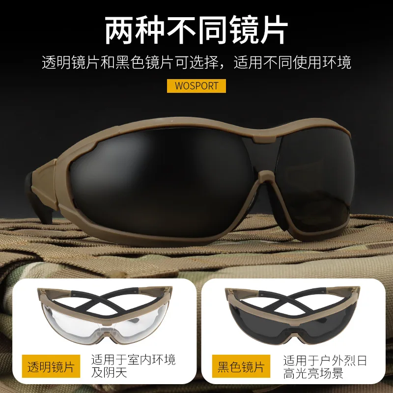 Gafas tácticas a prueba de viento para exteriores con correas fijas, fáciles de usar y seguras de usar - imagen 3