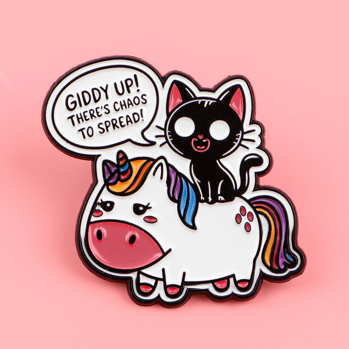 Lindos Pines de esmalte de gato negro, broches de animales de dibujos animados, broches de Metal con solapa, insignia, mochila, accesorios de joyería, regalos de mejores amigos - imagen 3