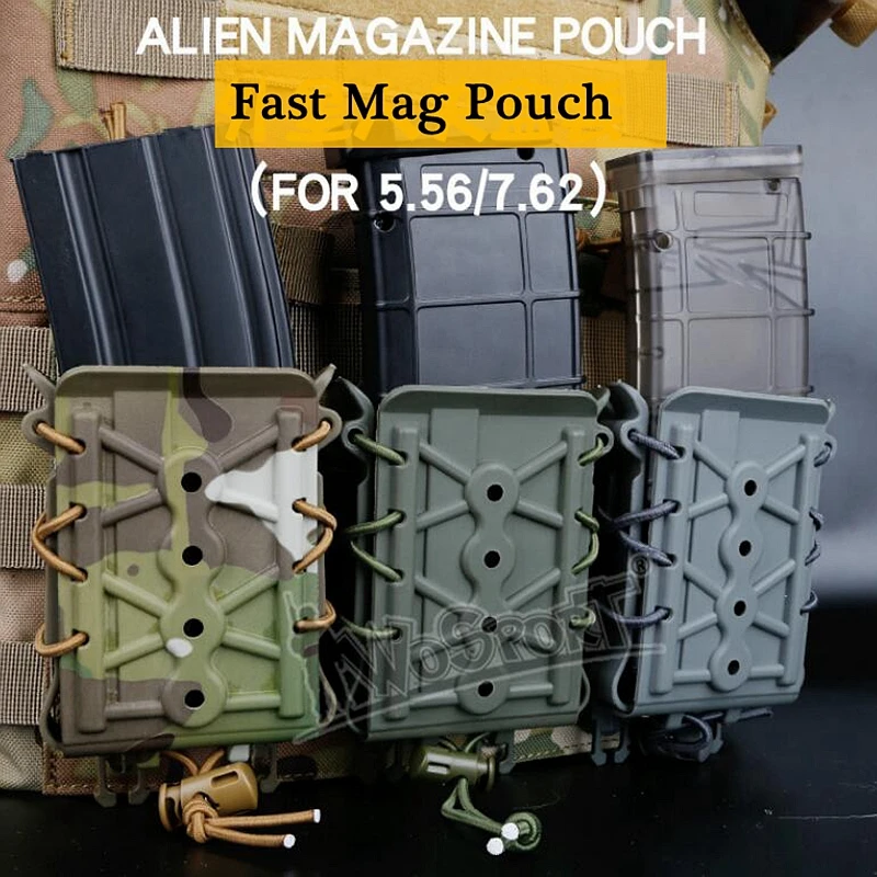 Bolsa táctica Molle para Rifle, funda de liberación rápida, equipo de caza, para 7,62/5,56mm 45ACP AR 15 Airsoft - imagen 5