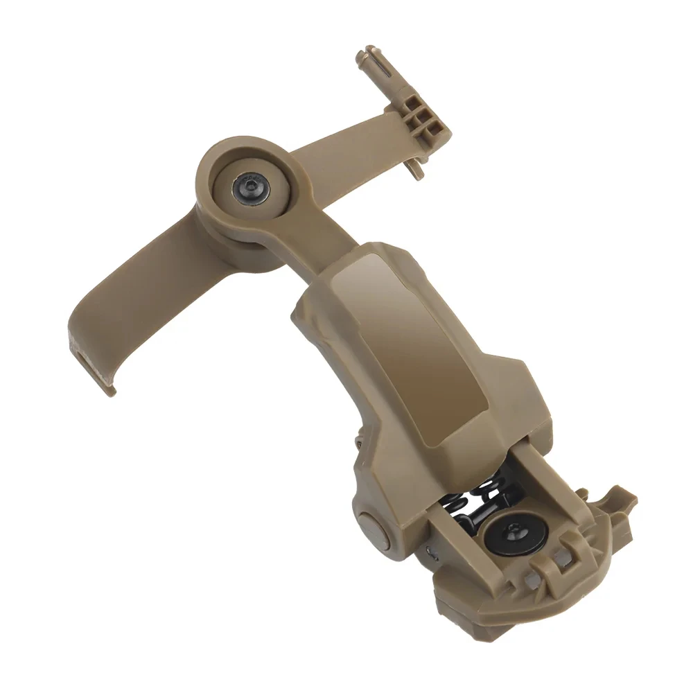 Adaptador de riel para casco táctico para PELTOR ComTac, accesorios de tiro Airsoft, soporte para auriculares compatible con riel Ops Core ARC Team Wendy MLOK - imagen 4