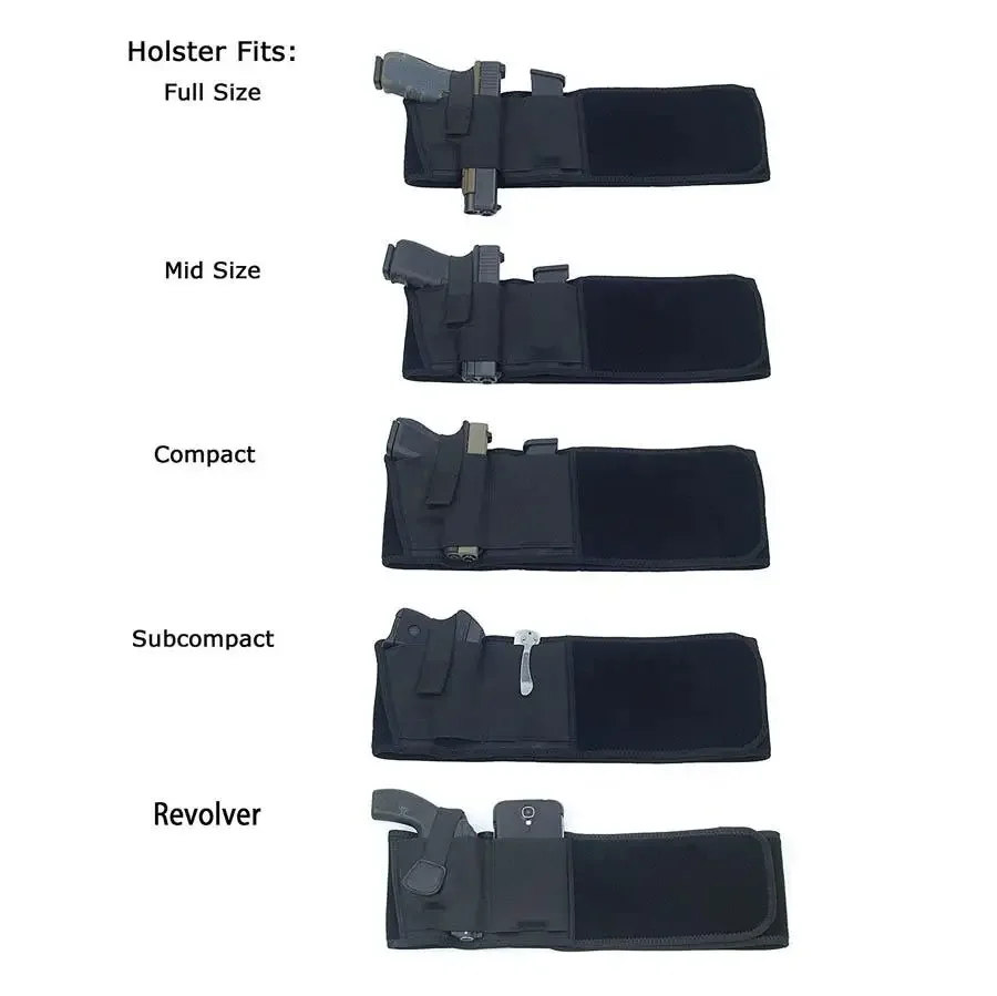 Funda definitiva para banda para el vientre para pistolas de transporte ocultas, protector corporal para revólveres - imagen 5