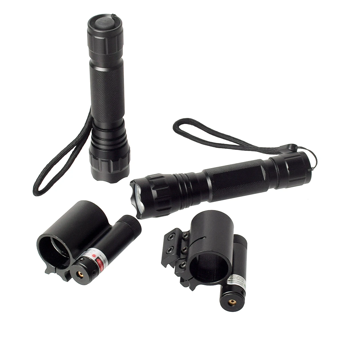 Linterna táctica de Metal recargable para arma, puntero láser de punto rojo/verde, mira para Rifle Airsoft AR15 M16, antorcha de caza - imagen 3