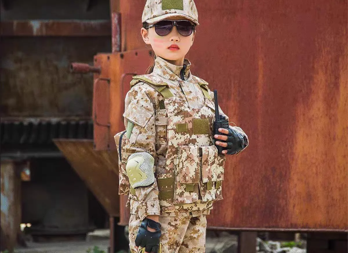 Uniforme táctico infantil camuflaje EMR fuerzas especiales