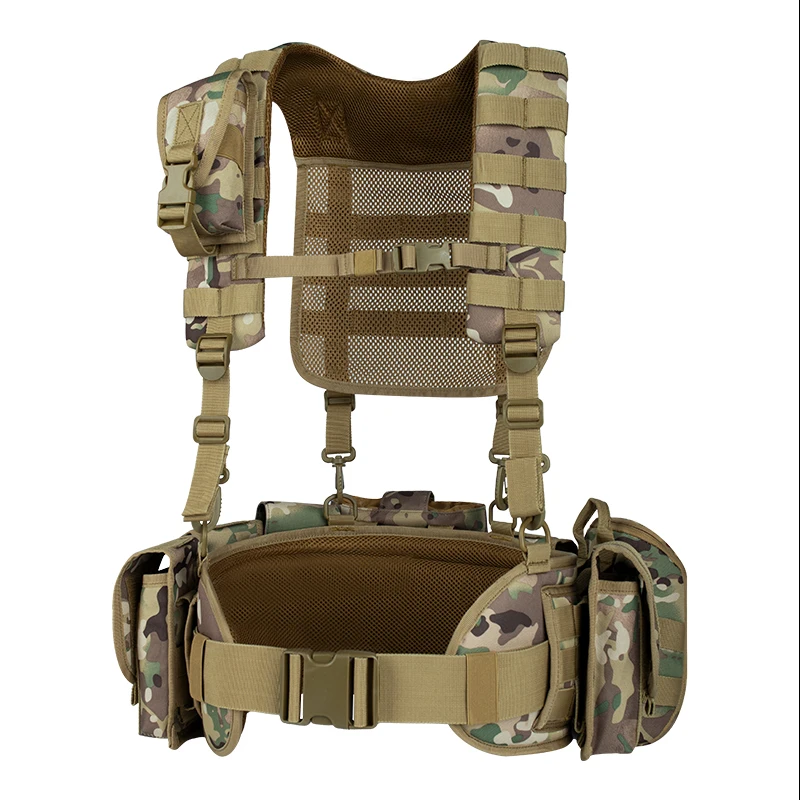 Yakeda-chaleco táctico de caza para hombre, chaleco de camuflaje para entrenamiento al aire libre, bolsas Molle Mag - imagen 3