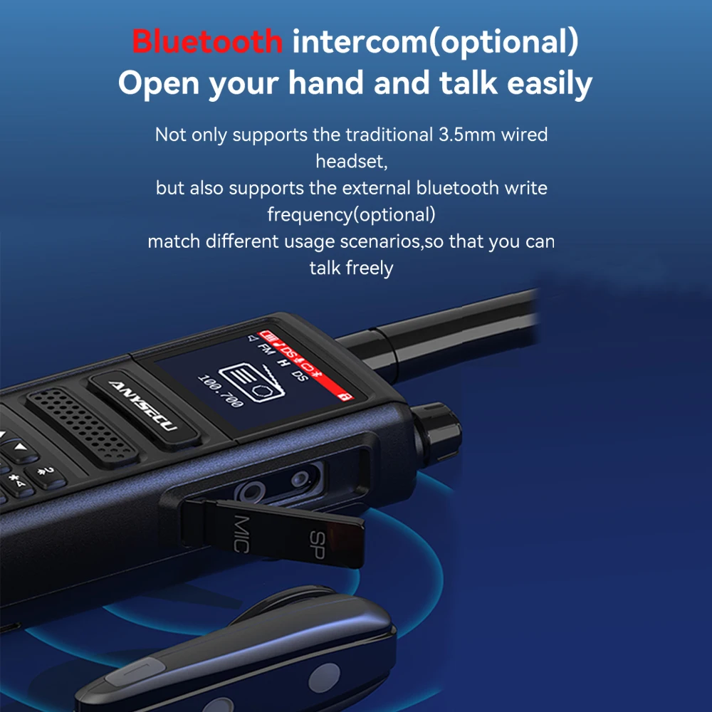 Anysec- walkie-talkie marino de policía, Radio de dos vías Amateur de 10W, banda aérea de 256 canales, banda completa, escáner de 108-520MHz - imagen 2