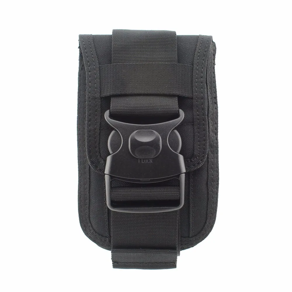 Molle-riñonera táctica a prueba de golpes, bolsa doble para teléfono, cartera para tarjeta, bolso de mano, funda multifuncional para teléfono móvil - imagen 2