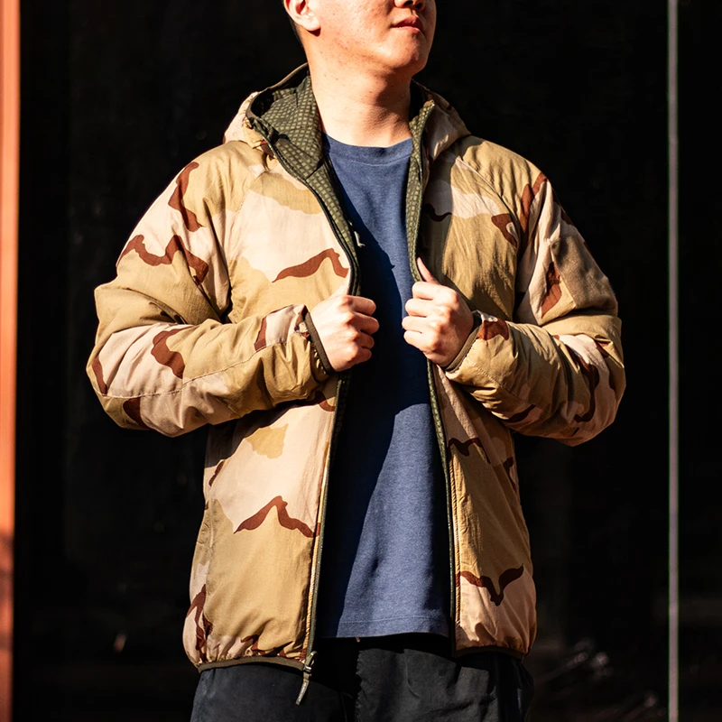 Traje de asalto al aire libre, chaqueta de doble cara, chaqueta de algodón cálida de invierno para hombre